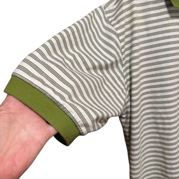 Adidas Climalite Men’s Large Golf Polo Shirt Vintage 2002 Striped - Picture 7 of 12